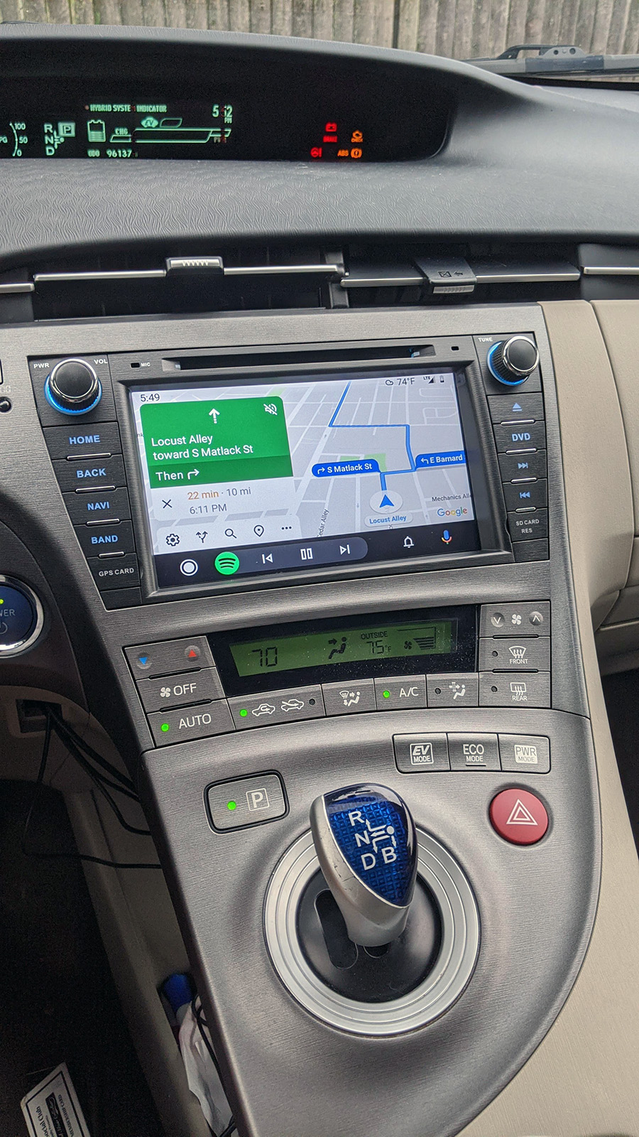Toyota Prius 2009 2013 Bluetooth Autoradio Gps Aftermarket Android Head